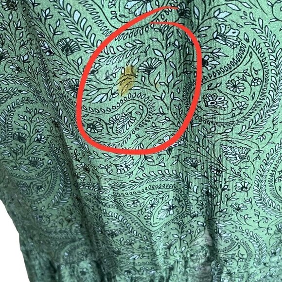 Suboo Stella Cut-Out Maxi Dress Green Women’s Size XS Halter Chiffon Flawed - Picture 13 of 13